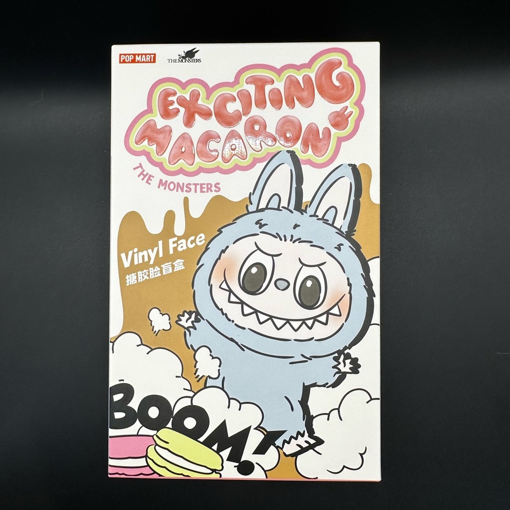 Labubu Exciting Macaron Vinyl Face Plushie - Sesame Bean